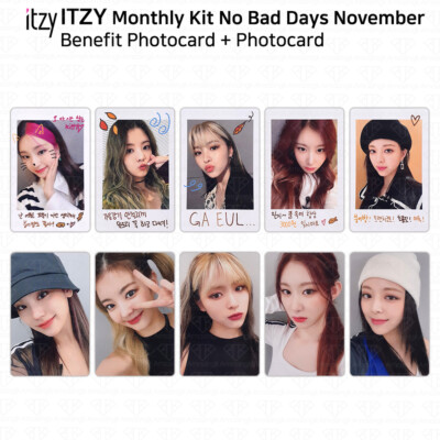 ITZY No Bad Days Monthly Kit November Official Photocard