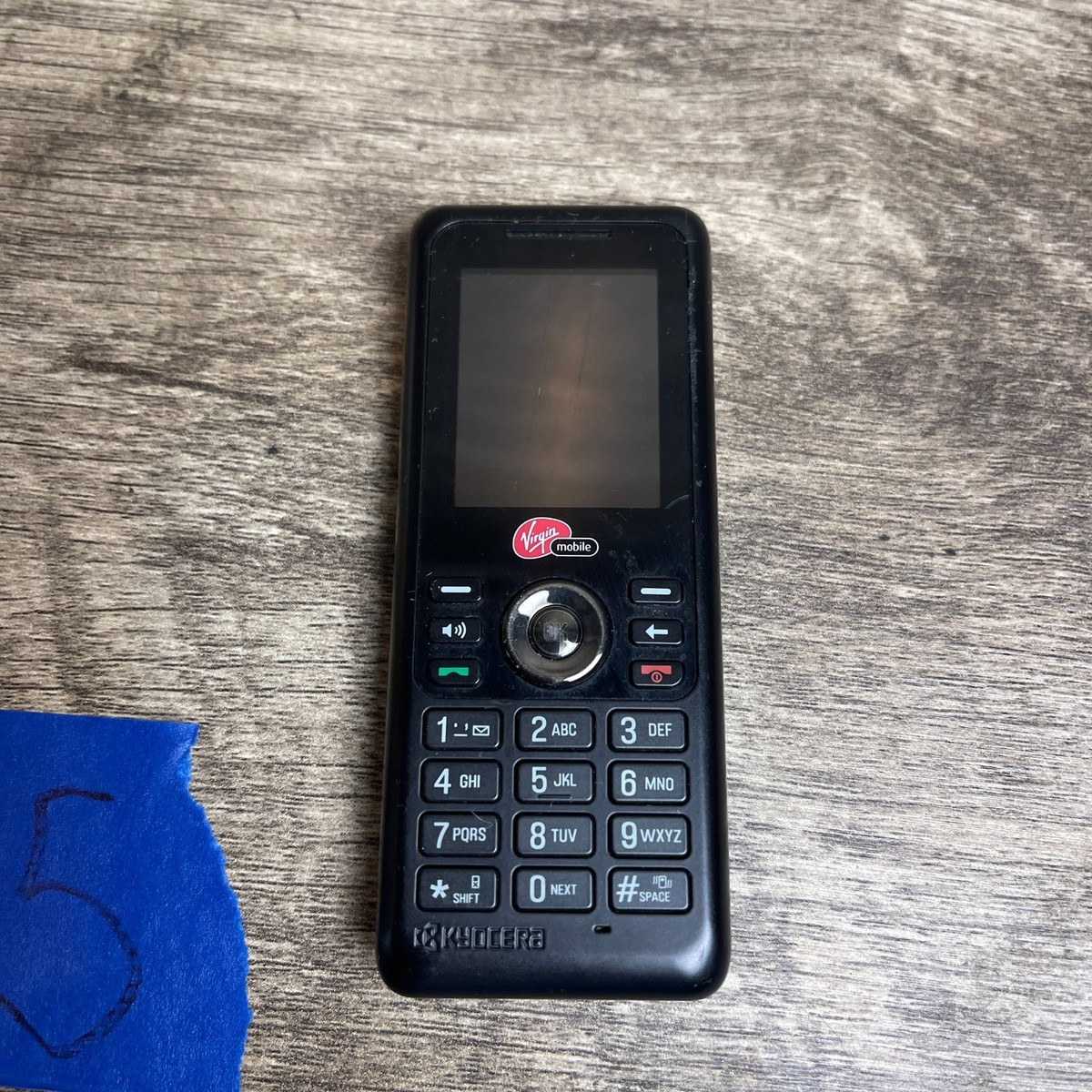 Kyocera Jax S1300 Mobile Cellular Cell Phone Black Virgin