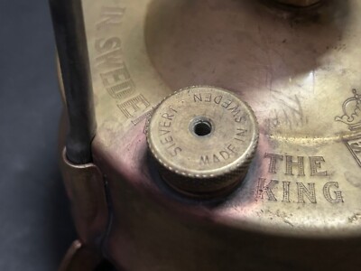 OLD VINTAGE SVEA NO. 121 MADE IN SWEDEN BRASS KEROSENE SMALL