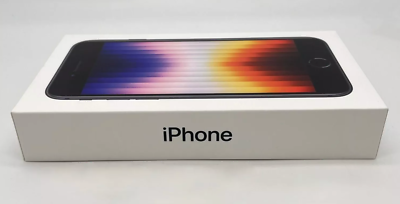 New Apple iPhone SE (2022) 3rd Gen 64GB Midnight Unlocked Any