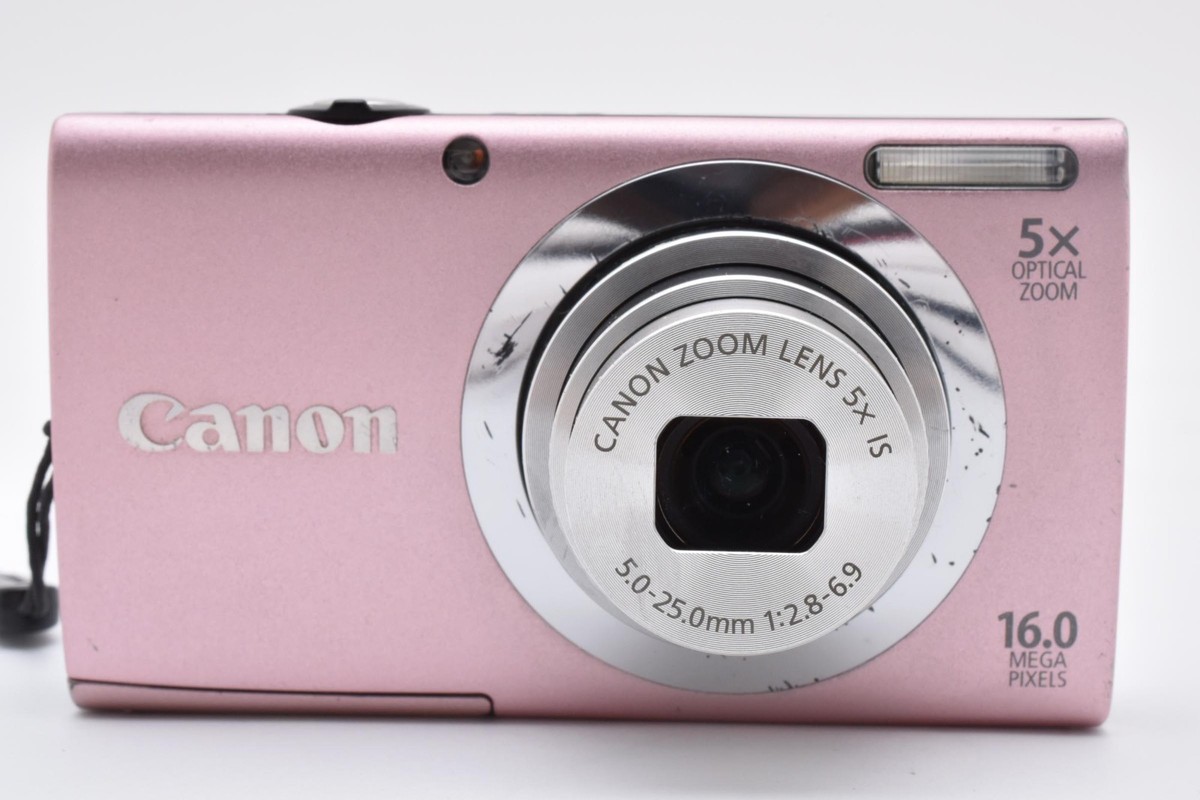 Canon PowerShot A2400 IS Compact Digital Camera pink English