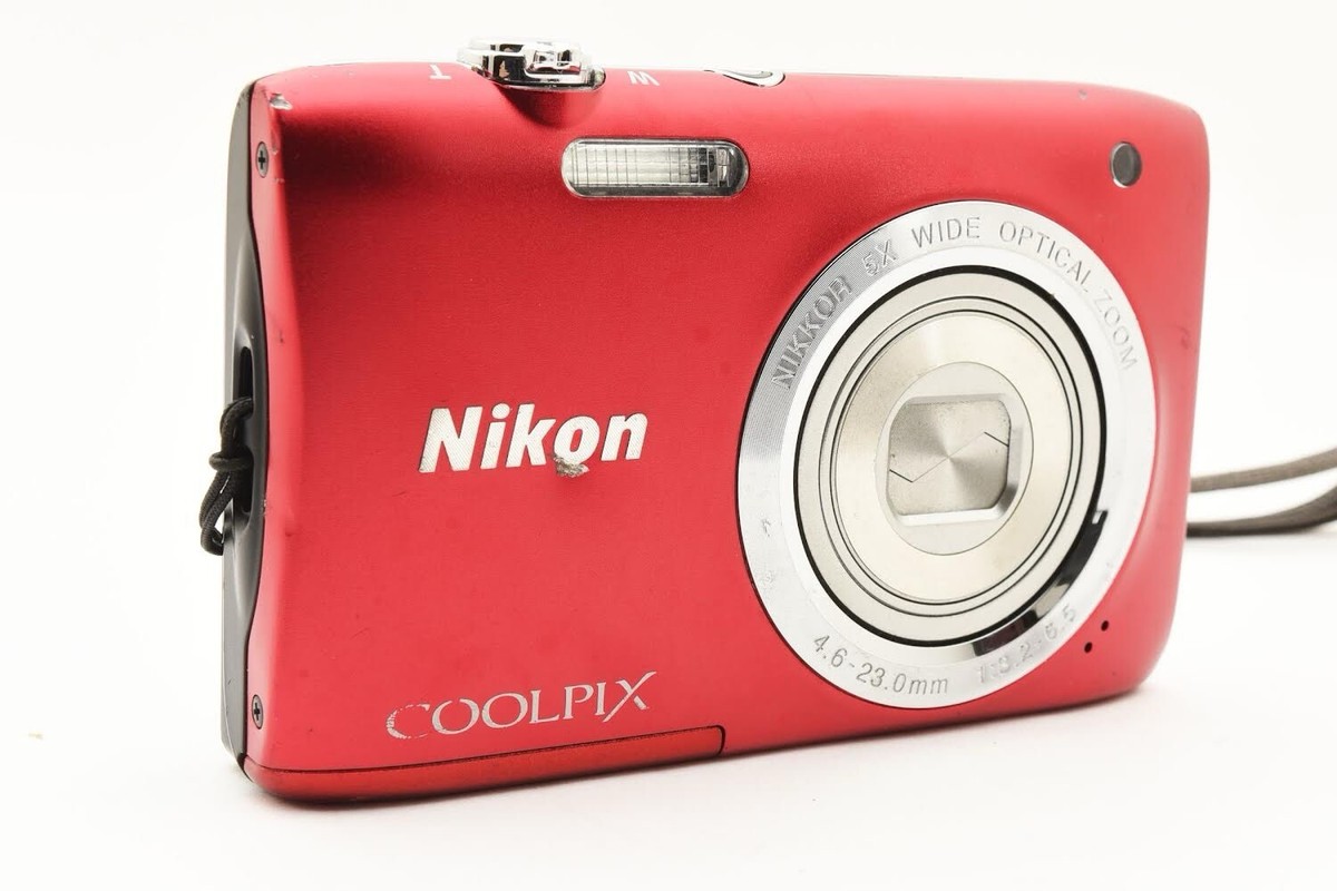 Nikon COOLPIX S2900 Digital Camera W. 5x Zoom Lens Red | eBay