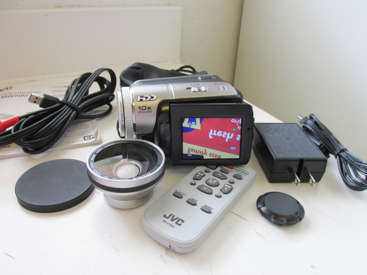 JVC GZ-MG70U Hard Disk Camcorder 30GB 10x Optical Black/Silver W