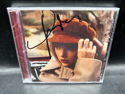 Taylor Swift Signed Red Taylor's Version CD Album Long Drunklor