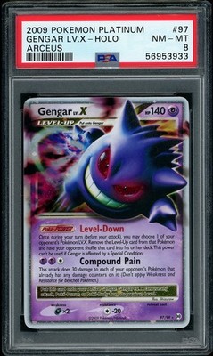 2009 Pokemon Platinum Arceus Gengar Lv.X Holo #97 PSA 8 NM-MT | eBay