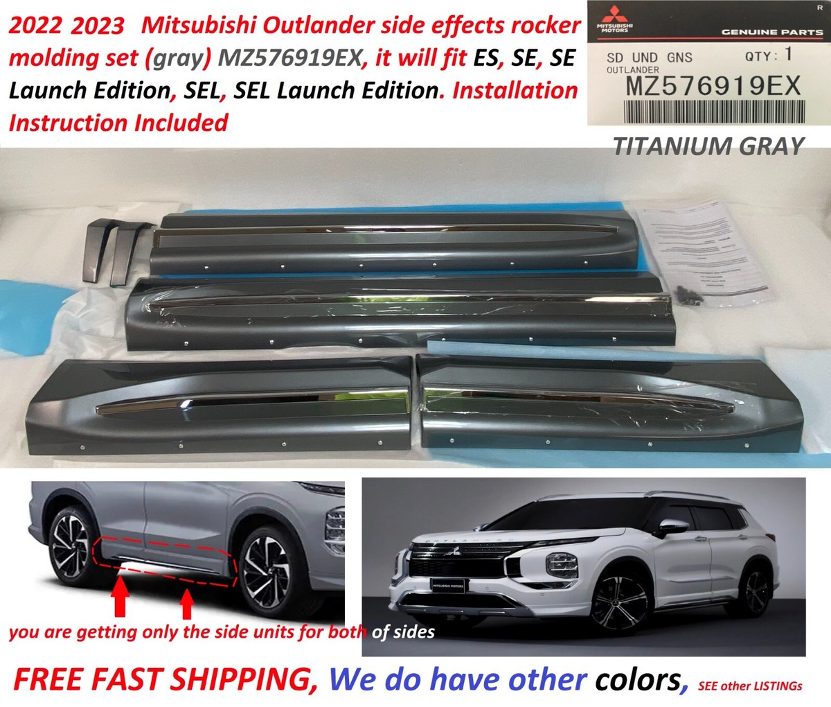 2022 23 24 2025 Mitsubishi Outlander side effects rocker molding