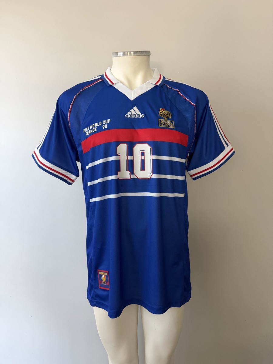 France Zinedine Zidane #10 New Men's Retro World Cup Final 98