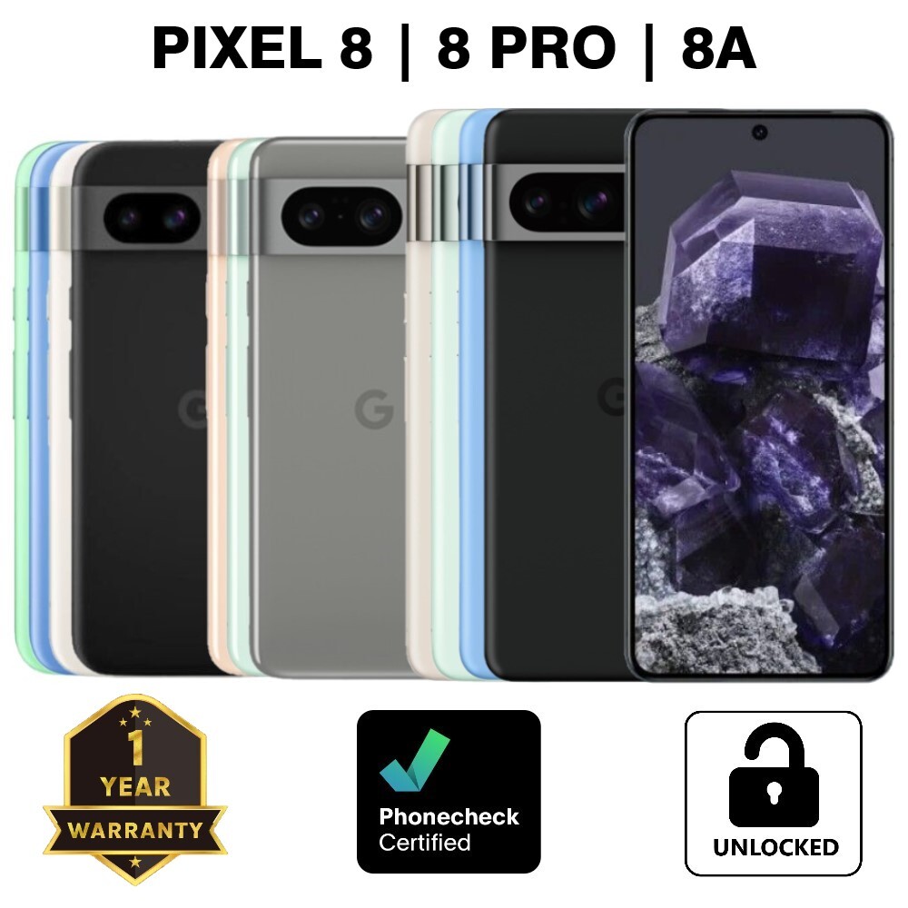 Google Pixel 8 | 8a | 8 Pro - 128GB | 256GB - Unlocked Verizon