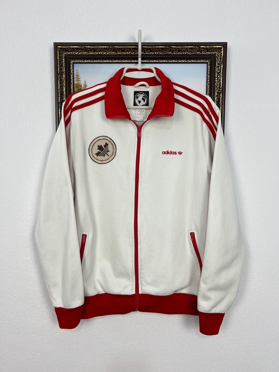 Vintage Adidas Originals Canada Olympics Jacket White Track Top