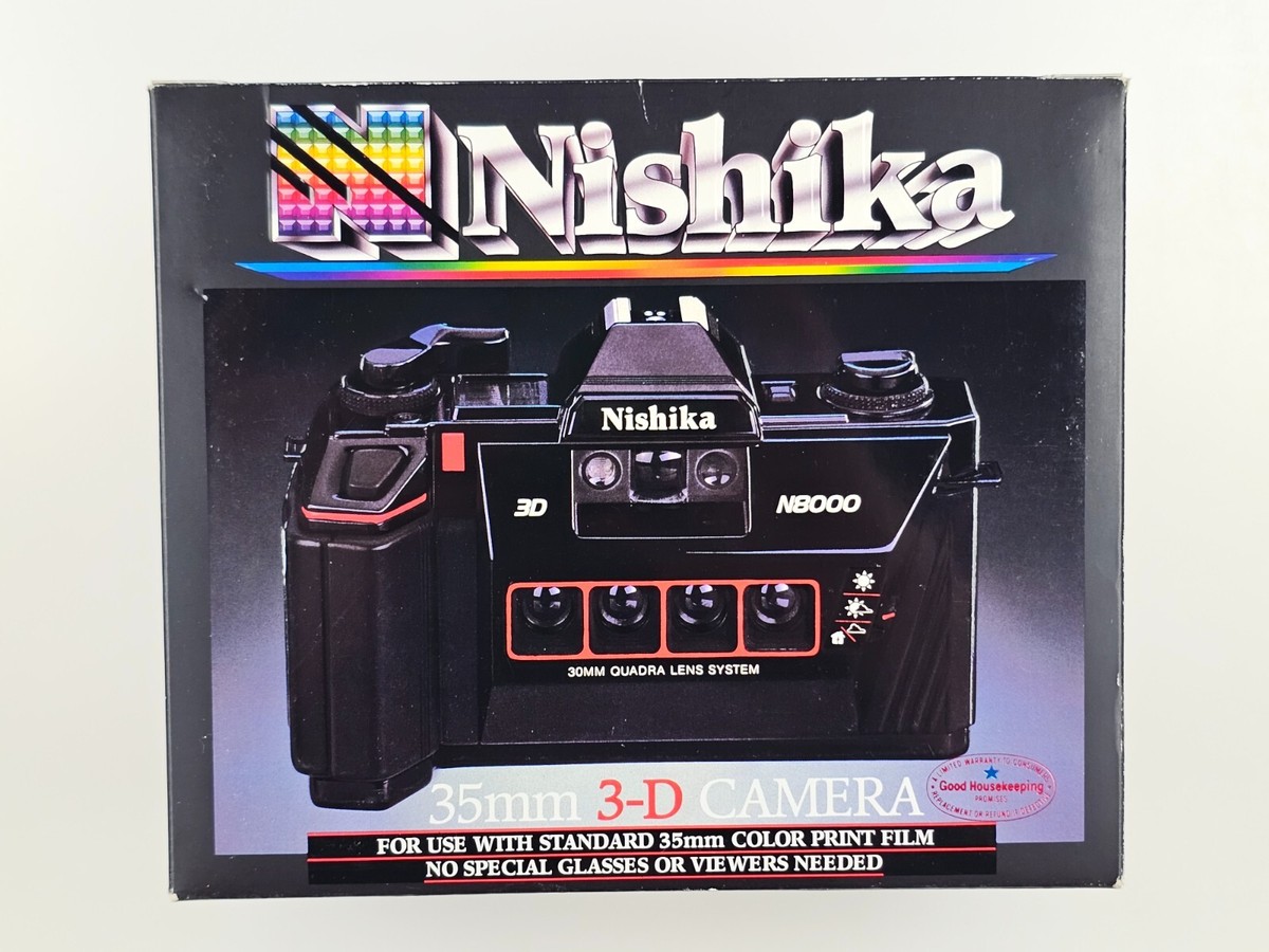 Nishika 35mm 3D Camera N8000 30mm Quadra 4 Lens System Lenticular