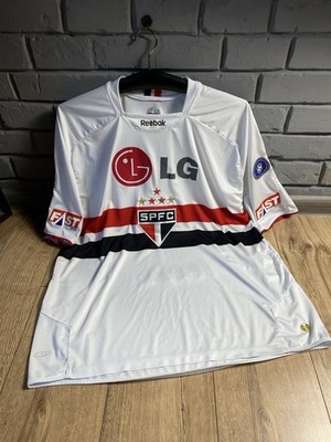Rare Vintage Sao Paulo 2009/10 Reebok Home Football Shirt Large 3l