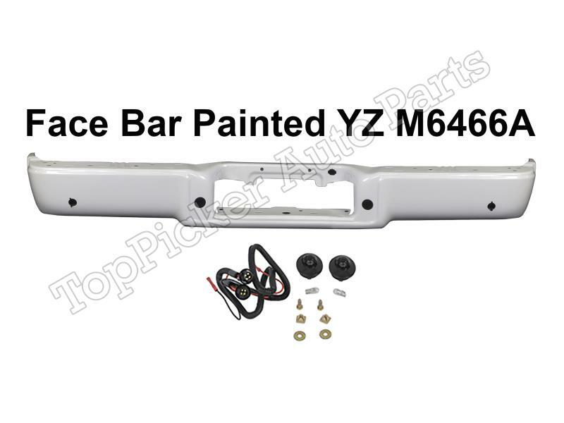 Painted Oxford White YZ/M6466A Rear Bumper Face Bar W/Hole 4Pc For