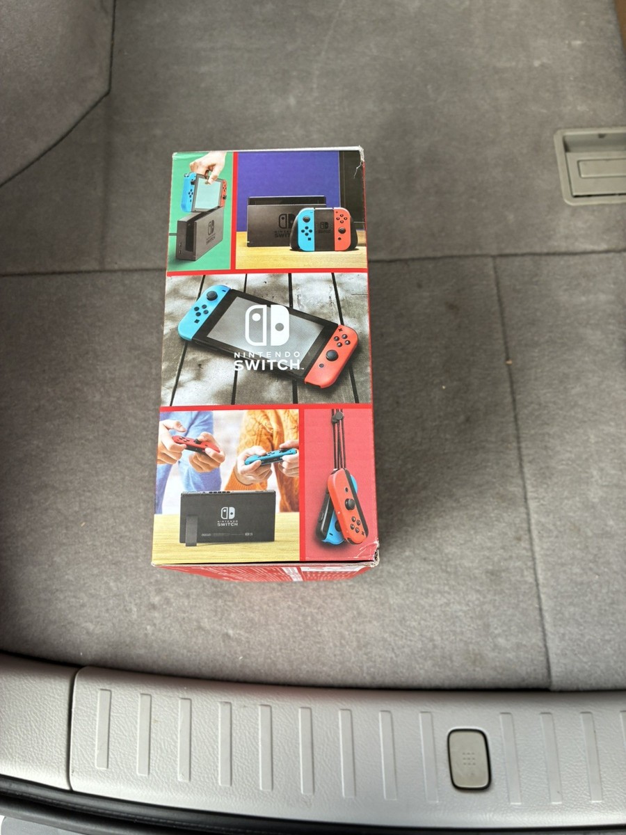 Nintendo Switch 32GB Gray Console with Neon Red and Neon Blue Joy