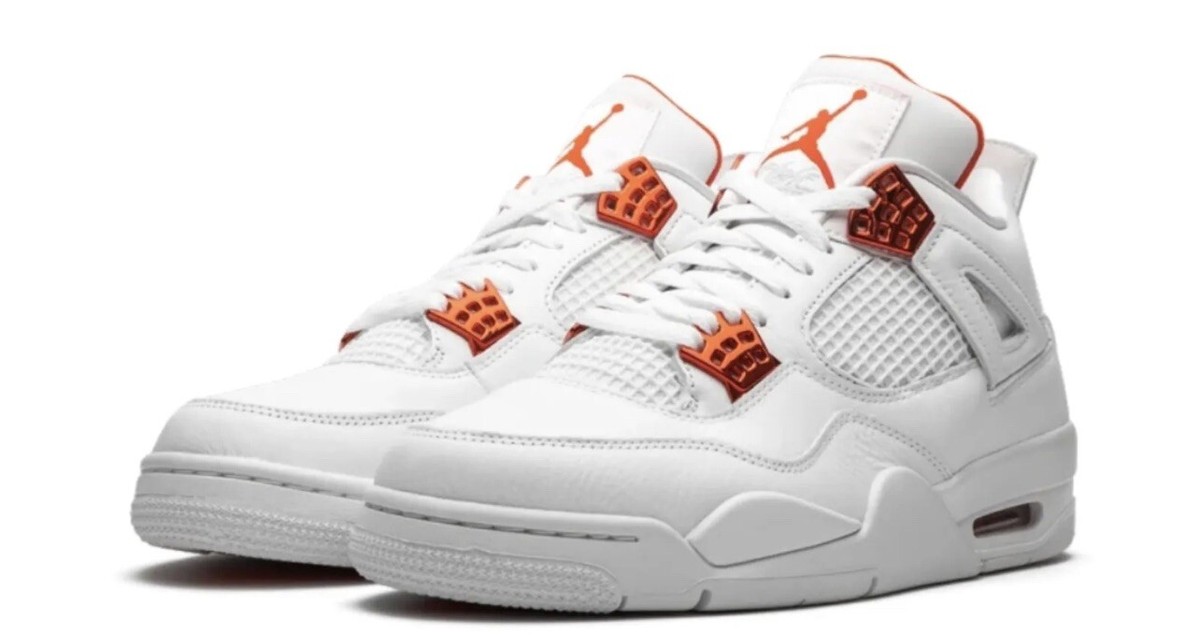 NIKE AIR JORDAN 4 RETRO METALLIC ORANGE US 13 MENS BRAND NEW | eBay