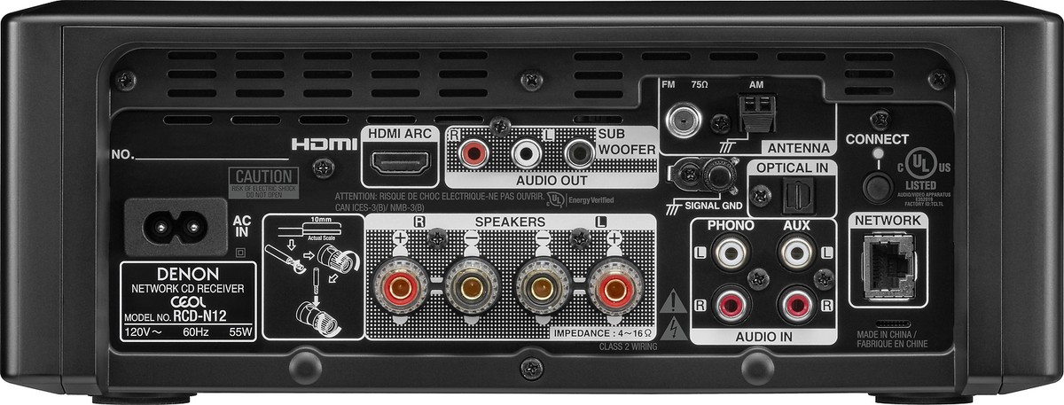 Denon RCDN12 Mini HiFi System w/ CD, Radio & HEOS | eBay