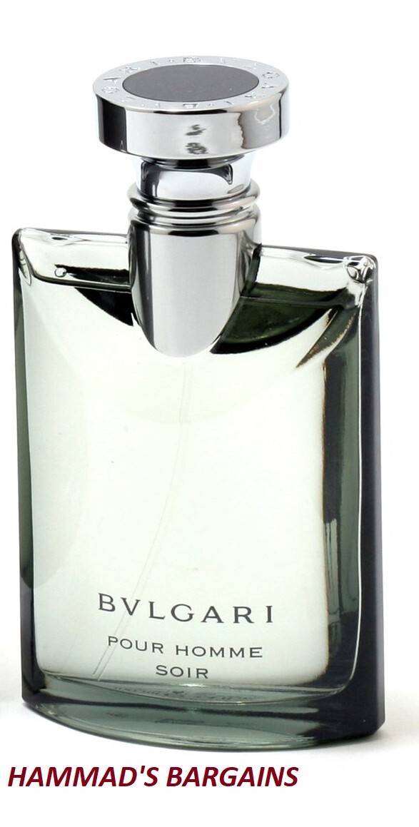 BVLGARI POUR HOMME SOIR EDT 3.4 OZ / 100 ML FOR MEN WITH CAP (UN