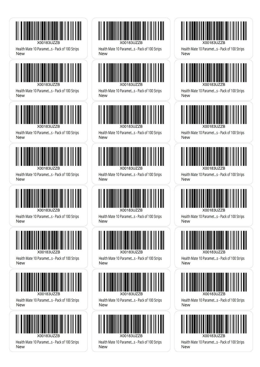Your Amazon FBA Barcode Numbers Printed to Labels / Stickers ASIN