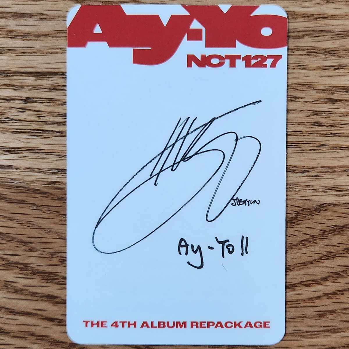 Jaehyun Official Photocard NCT 127 The 4th Album Repackage Ay-Yo