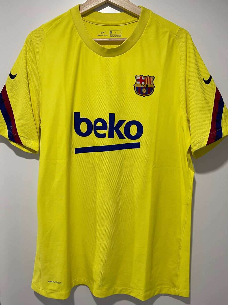 Shirt yellow L Nike Vaporknit FC Barcelona training player version