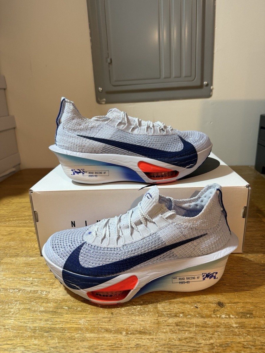 Men's Size 7.5-Nike Air Zoom Alphafly NEXT% 3 Football Grey Blue