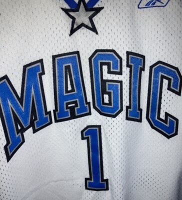 Tracy McGrady Orlando Magic NBA Jersey Men M Reebok Sewn White #1