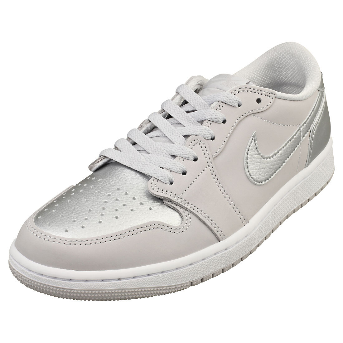 Size 9 - Air Jordan 1 Retro OG Low Metallic Silver for sale online