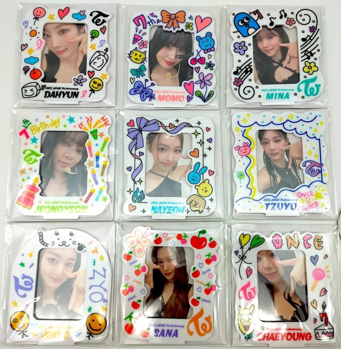 TWICE ONCE JAPAN 7th ANNIVERSARY PHOTO CARD STAND ONCE JAPAN FC