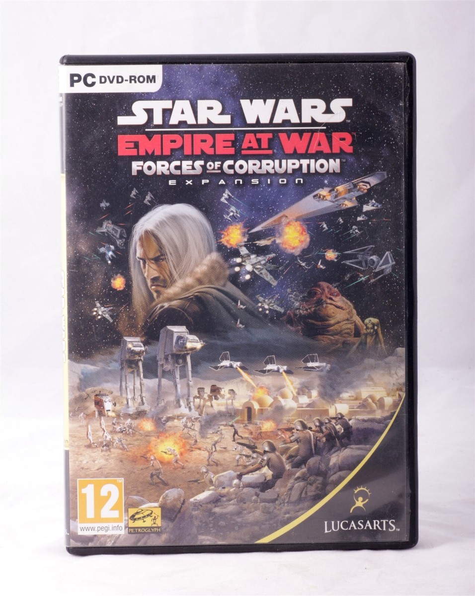 Star Wars Empire At War Gold Pack PC DVD Game with Expansion Pack