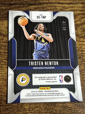 TRISTEN NEWTON 2024-25 Panini Prizm Sensational Signatures Red