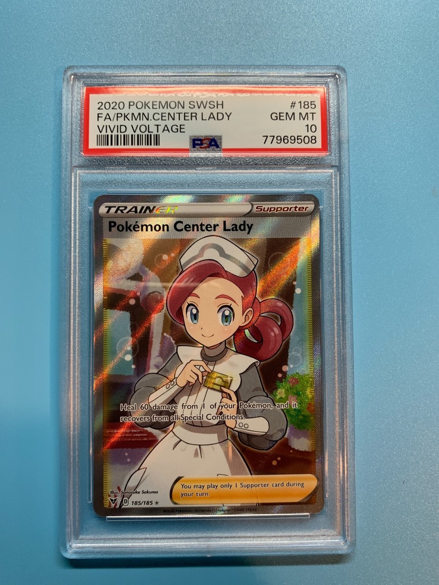 Pokémon TCG Pokemon Center Lady Vivid Voltage 185/185 Holo Full
