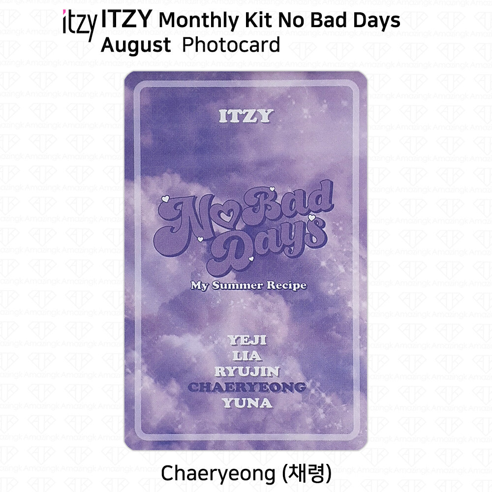 ITZY No Bad Days Monthly Kit August Official Photocard & Exclusive
