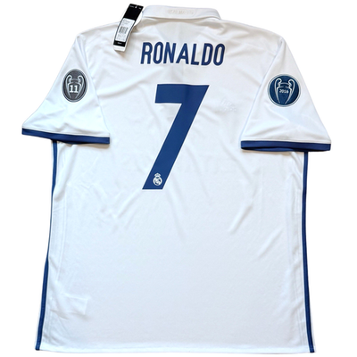 2016/17 Real Madrid Home UCL Jersey #7 RONALDO XL adidas Champions