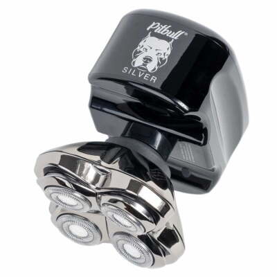 Skull Shaver Pitbull Silver PRO Electric Head and Face Shaver