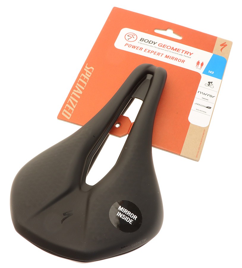 Specialized Power Expert w/ Mirror 143mm Saddle Black Hollow Ti