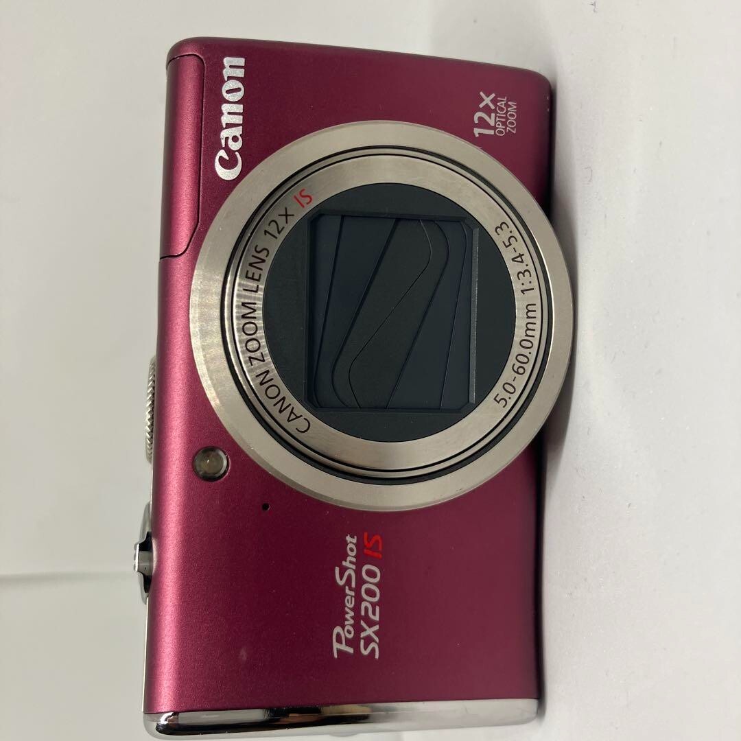 Canon PowerShot SX200 IS Digital Camera Pink 12.1 MP 12x with box