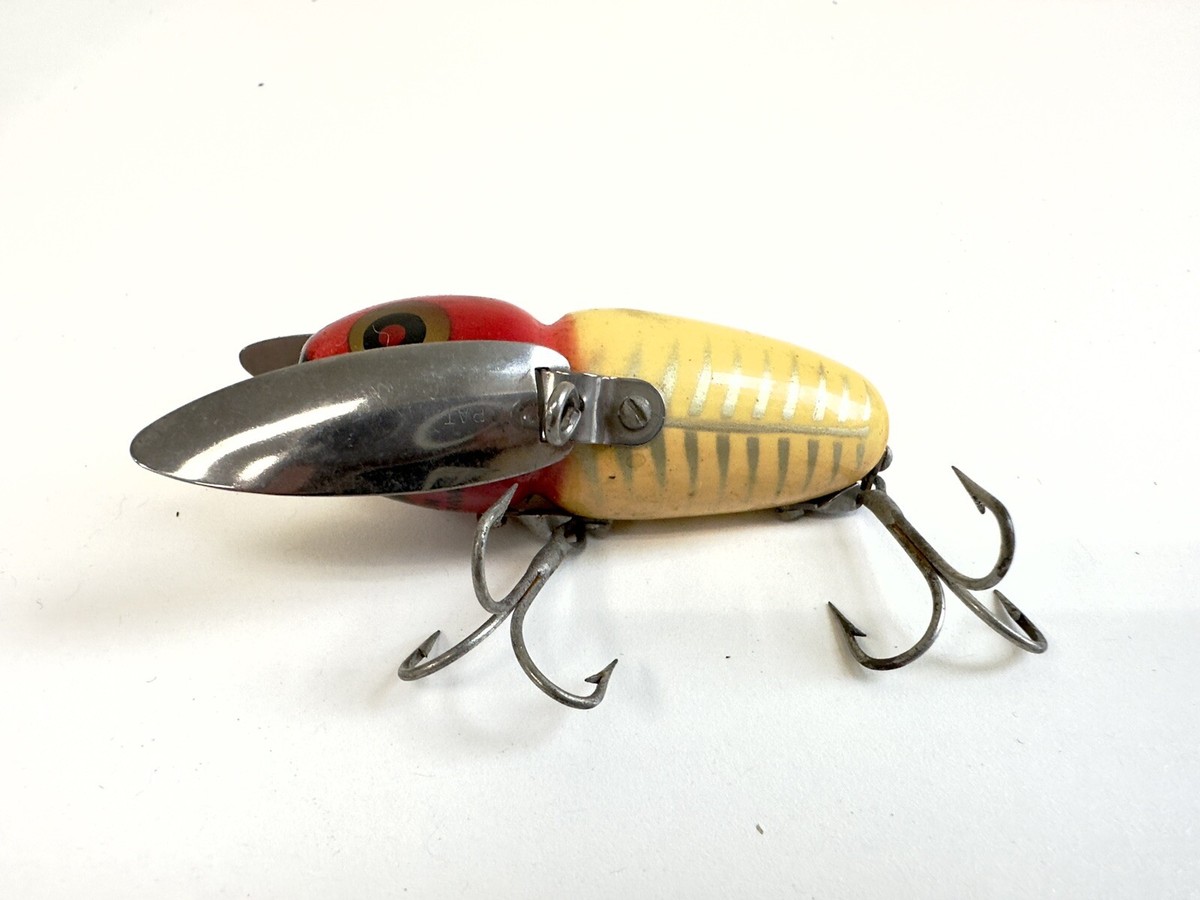 Heddon Crazy Crawler Old wood fishing lure early | eBay