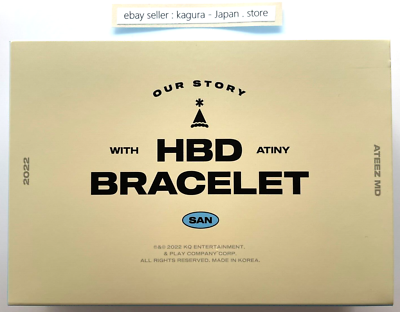 ATEEZ SAN BIRTHDAY 2022 Bracelet + Photocard + Postcard New | eBay