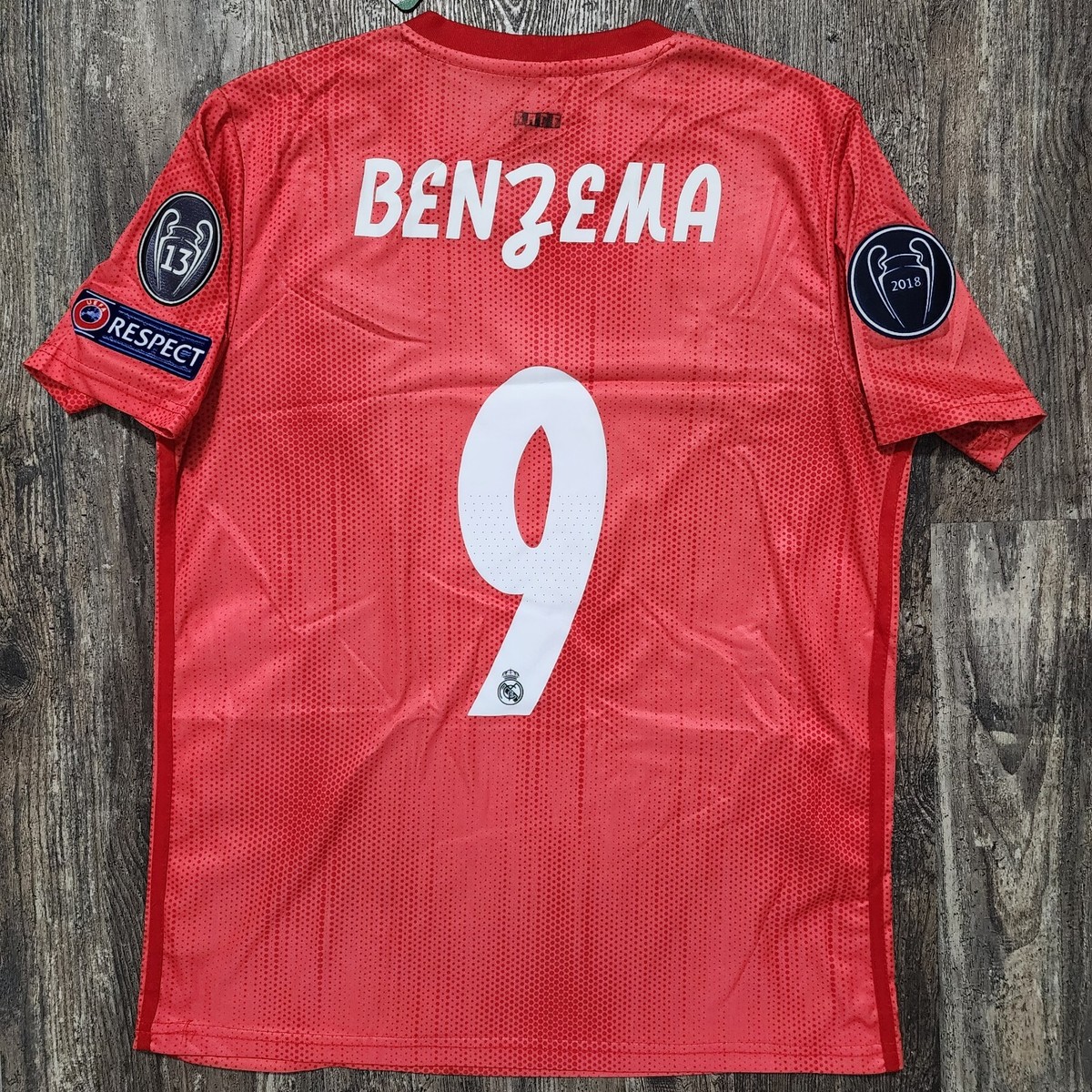 2019 Adidas Real Madrid Third Soccer Jersey Karim Benzema Men L