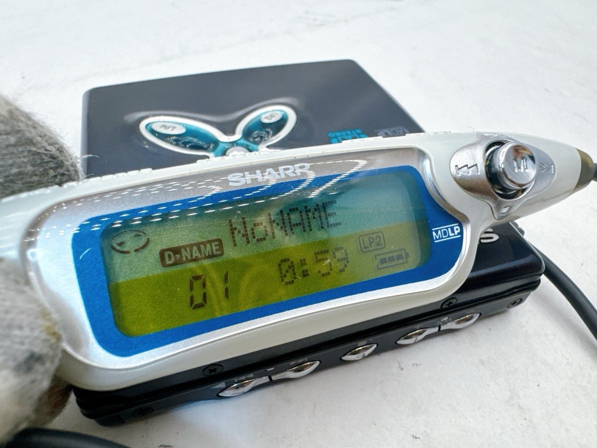 SHARP MD-ST880 Black Portable MiniDisc Player Used Tested MDLP w