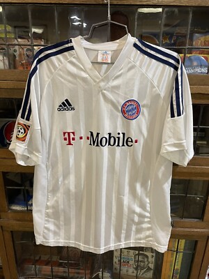 VTG Micheal Ballack #13 FC Bayern Munchen White ADIDAS T-Mobile