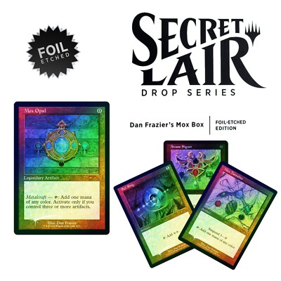 👑 Secret Lair Dan Frazier's Mox Box Etched FOIL Mox Opal