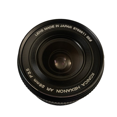 Konica Konishiroku Hexanon 52mm F/1.8 Standard Lens F Mount read