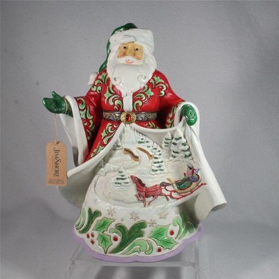 Jim Shore - MAGICAL SLEIGH RIDE - 2025 Musical Santa Figurine
