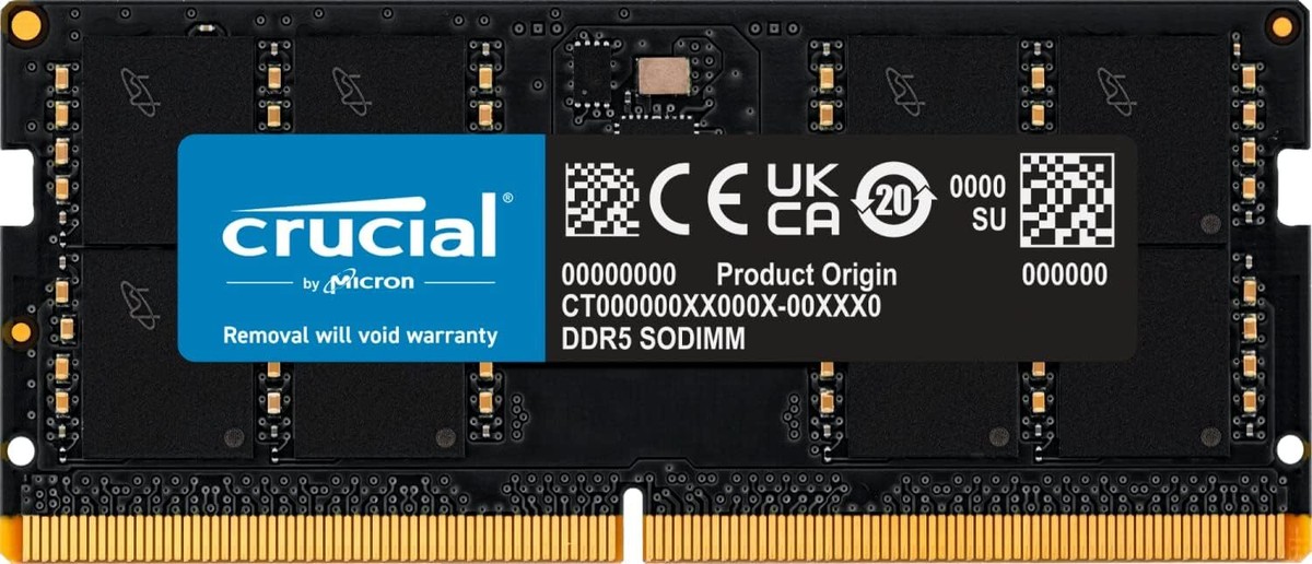 Crucial RAM 16GB DDR5 5600MT/s or 5200MT/s or 4800MT/s Memory