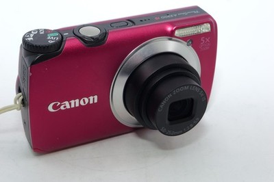 Canon PowerShot A3500 IS 16.0MP Digital Camera - Red for sale