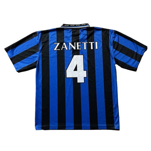 Vintage Uhlsport Inter Milan 1988/89 Home Kit Soccer Football