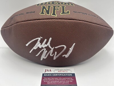 Mike McDaniel Signed Offical NFL Football Miami Dolphins Auto JSA