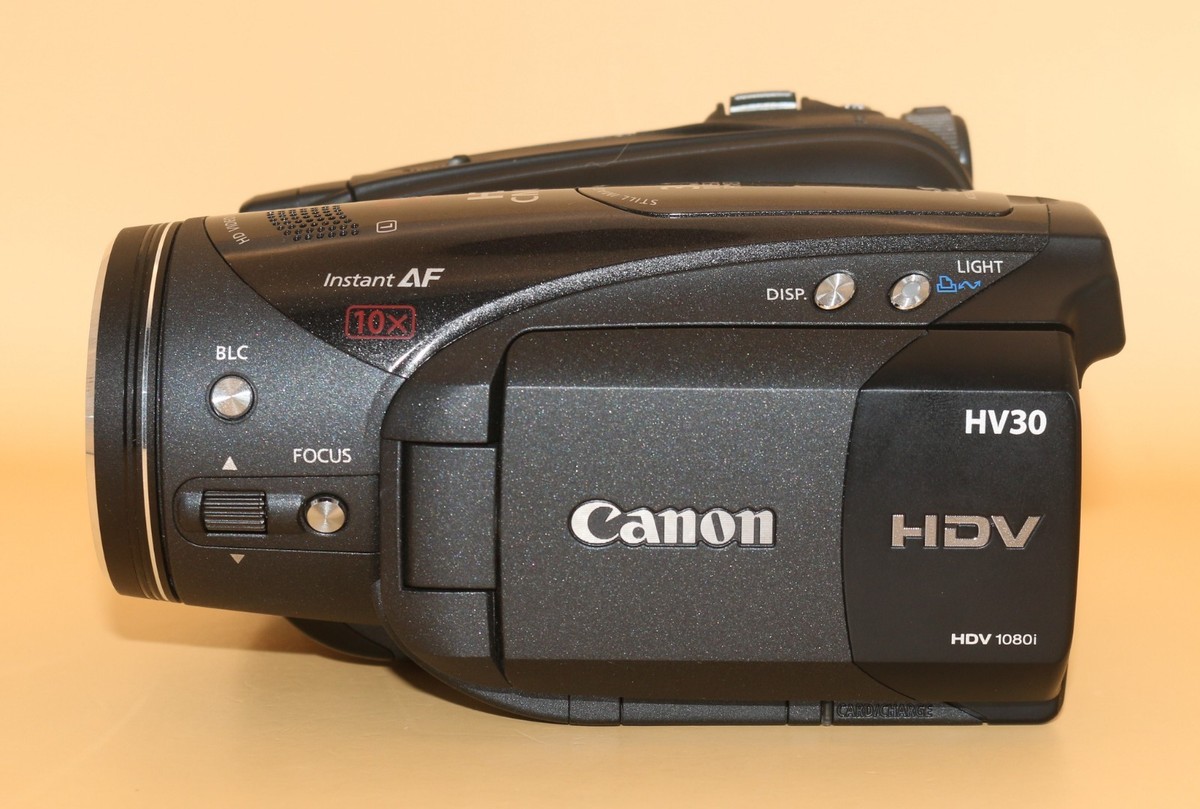 Canon VIXIA HV30 HDV miniDV Tape Camcorder – High Definition
