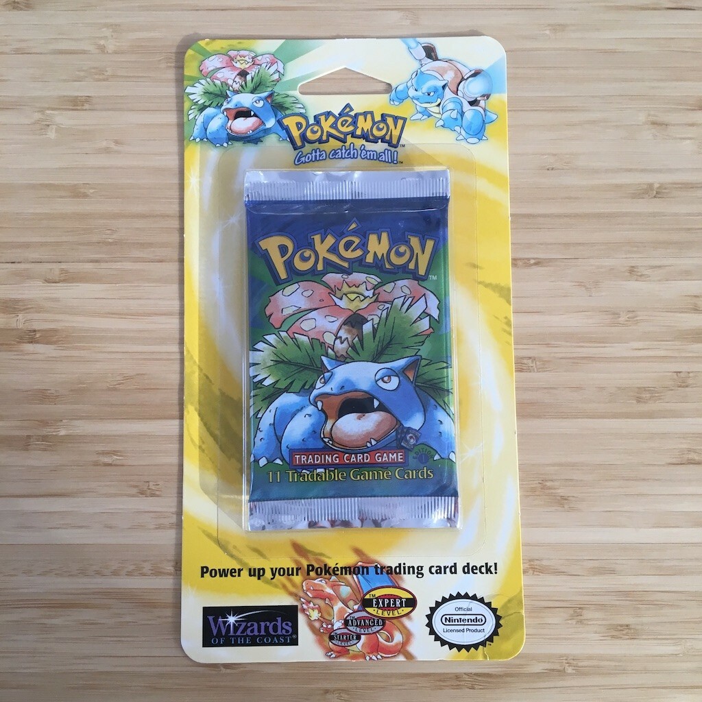 Factory Sealed Pokemon 1st Edition Base Set Booster Blister Pack