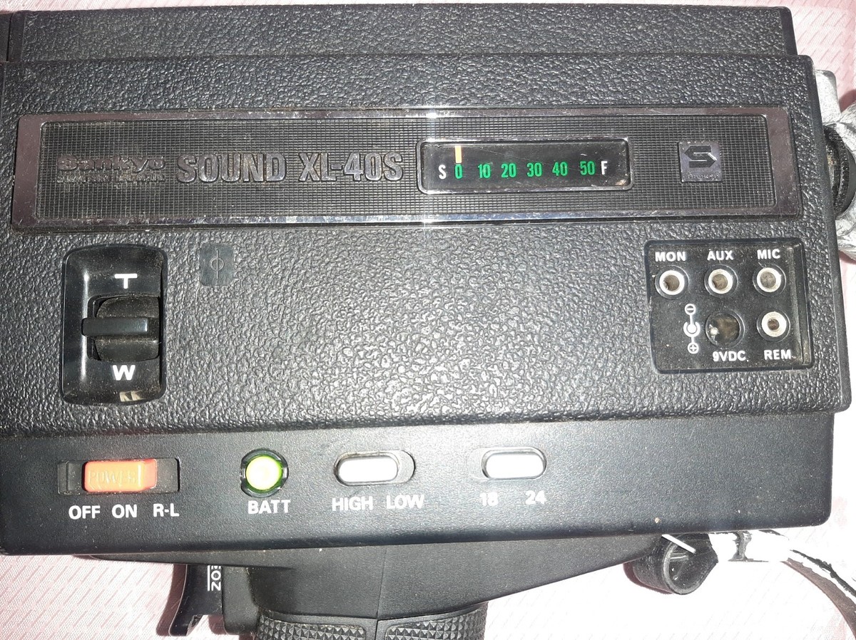 Sankyo Video Movie Camera, Model Sound XL-40S, Super 8, Black | eBay